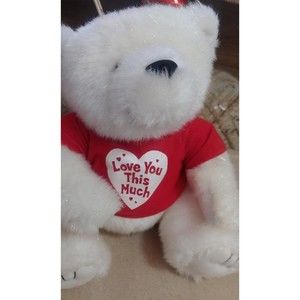 American Greetings CARD HOLDER TEDDY BEAR 7" Plush Valentine's DayToy